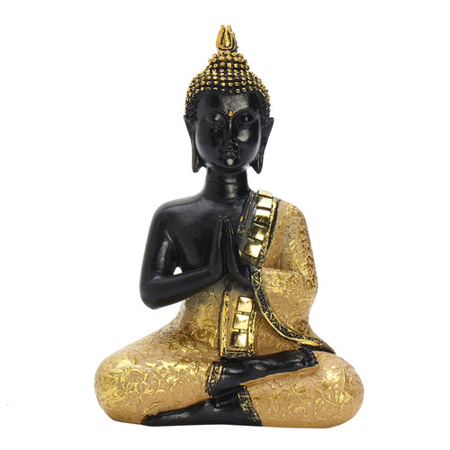 Exquisite Thai Buddha Statue Praying Sitting Meditating Figurine Sculpture