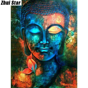 Full Square Diamond 5D DIY Diamond Painting "religion Buddha"