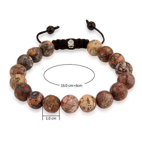 V.YA Amazing Natural Stone Beads Bracelets Men Women