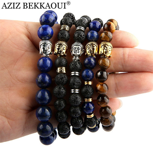 Yoga Jewelry Gold Color Buddha Leo Lion Head Bracelet