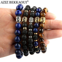 Wholesale Beaded Bracelet Yoga Jewelry Gold Color Buddha Leo Lion Head Bracelet