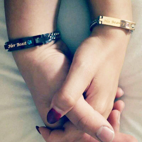 AZIZ BEKKAOUI Lover Couple Bracelets with Box Best Gift