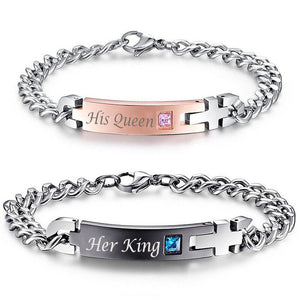 AZIZ BEKKAOUI Lover Couple Bracelets with Box Best Gift