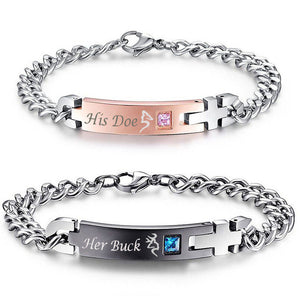 AZIZ BEKKAOUI Lover Couple Bracelets with Box Best Gift