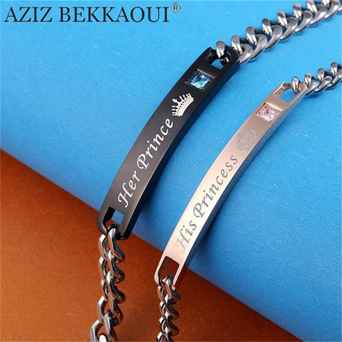 AZIZ BEKKAOUI DIY His Princess Her Prince Couple Bracelets