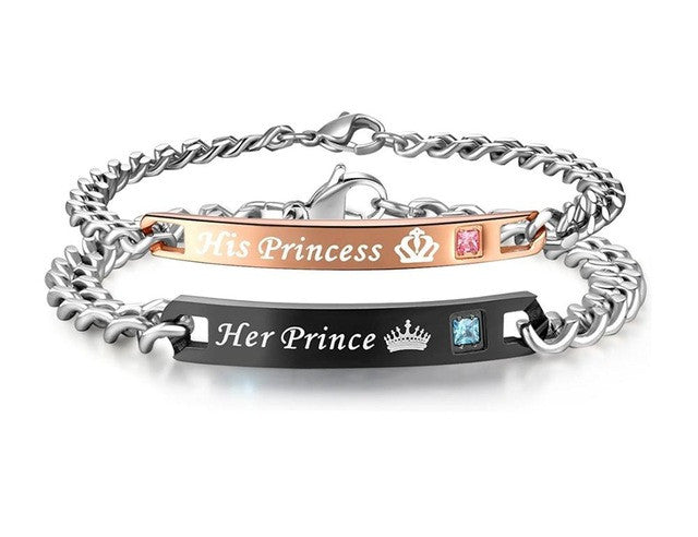 AZIZ BEKKAOUI DIY His Princess Her Prince Couple Bracelets