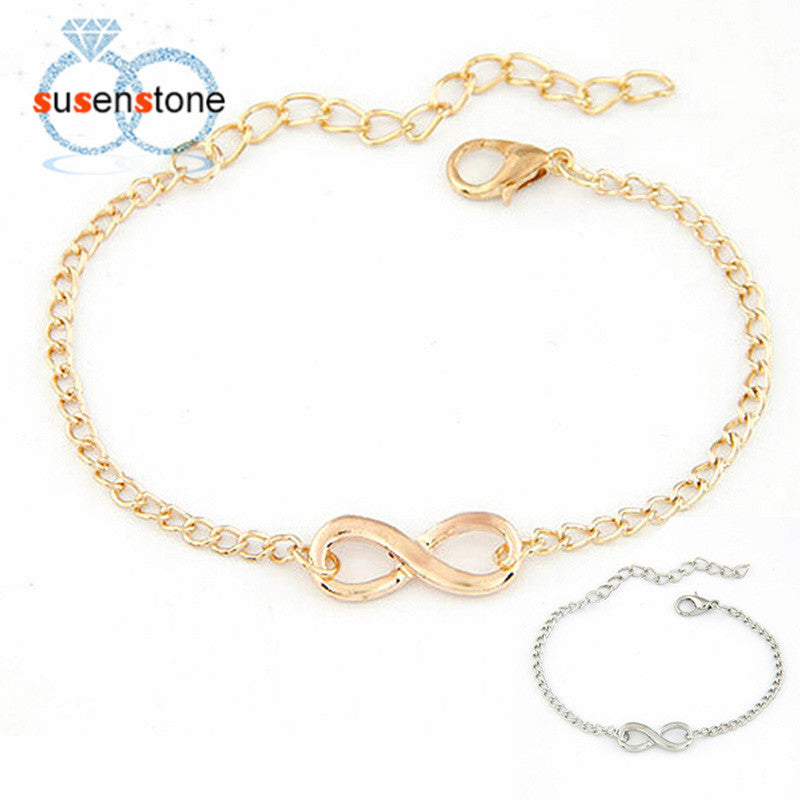 SUSENSTONE New Fashion Link Chain Women Men Handmade Gift