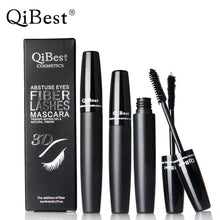 2Pcs Black Mascara 3D Fiber Waterproof