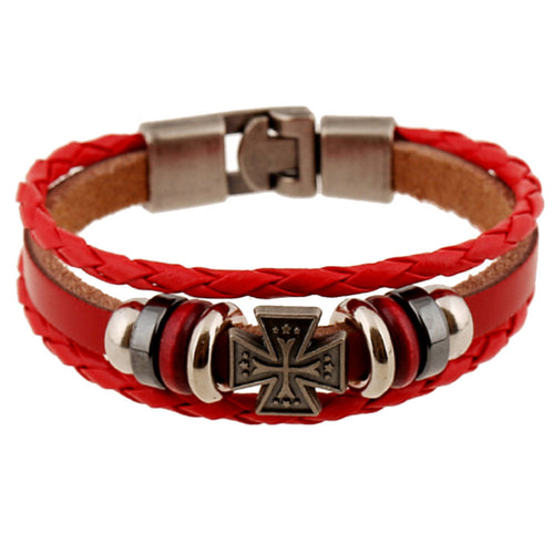 Unisex Leather Bracelet & Bangles Jewelry