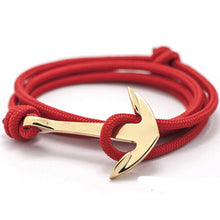 New Rope Anchor Wristband Bracelet Handmade Multilayer