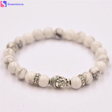 Alloy Rammel Silver Buddha Elastic Beaded Bracelet Tibet Charm